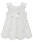 Vestido em Tricoline Bordado 97002 Infanti Bebê Menina