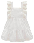Vestido em Tricoline Bordado 98390 Infanti Bebê Menina