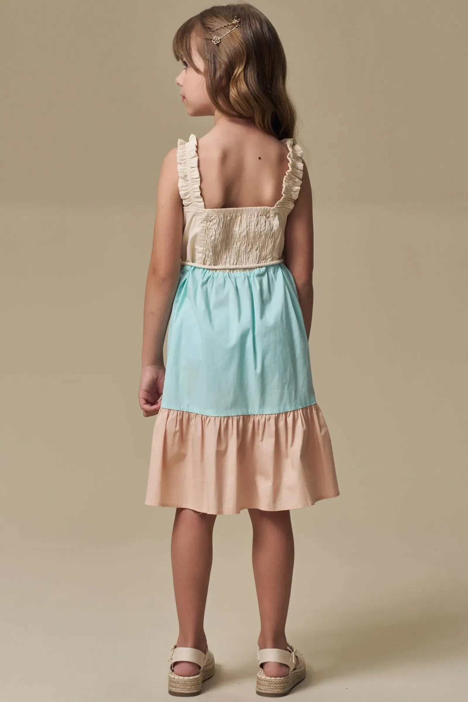 Vestido em Tricoline com Elastano 97031 Infanti Infantil Menina