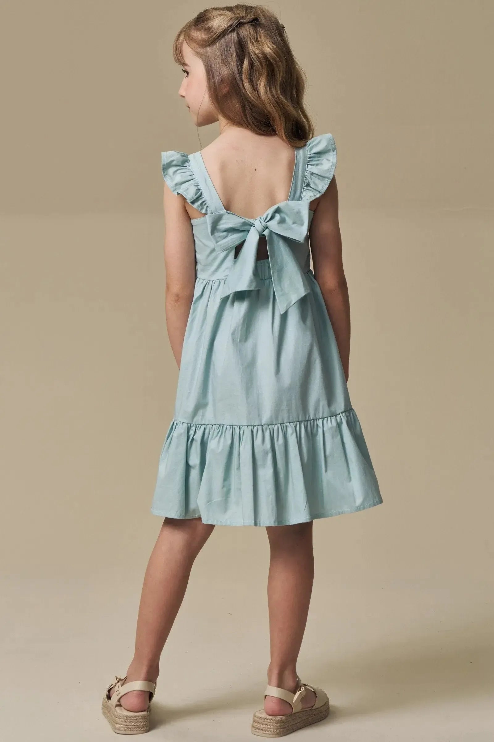 Vestido em Tricoline com Elastano e Tricoline Bordado 97010 Infanti Infantil Menina