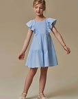 Vestido em Tricoline Maquinetado 96669 Infanti Infantil Menina