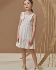 Vestido em Tricoline Maquinetado 96671 Infanti Infantil Menina