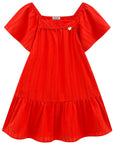Vestido em Tricoline Texturizado 95745 Infanti Infantil Menina