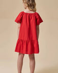 Vestido em Tricoline Texturizado 95745 Infanti Infantil Menina