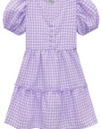 Vestido em Tricoline Vichy 75056 Infanti