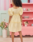 Vestido em Tricoline Vichy 75056 Infanti