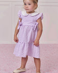 Vestido em Tricoline Vichy 99148 Infanti Infantil Menina