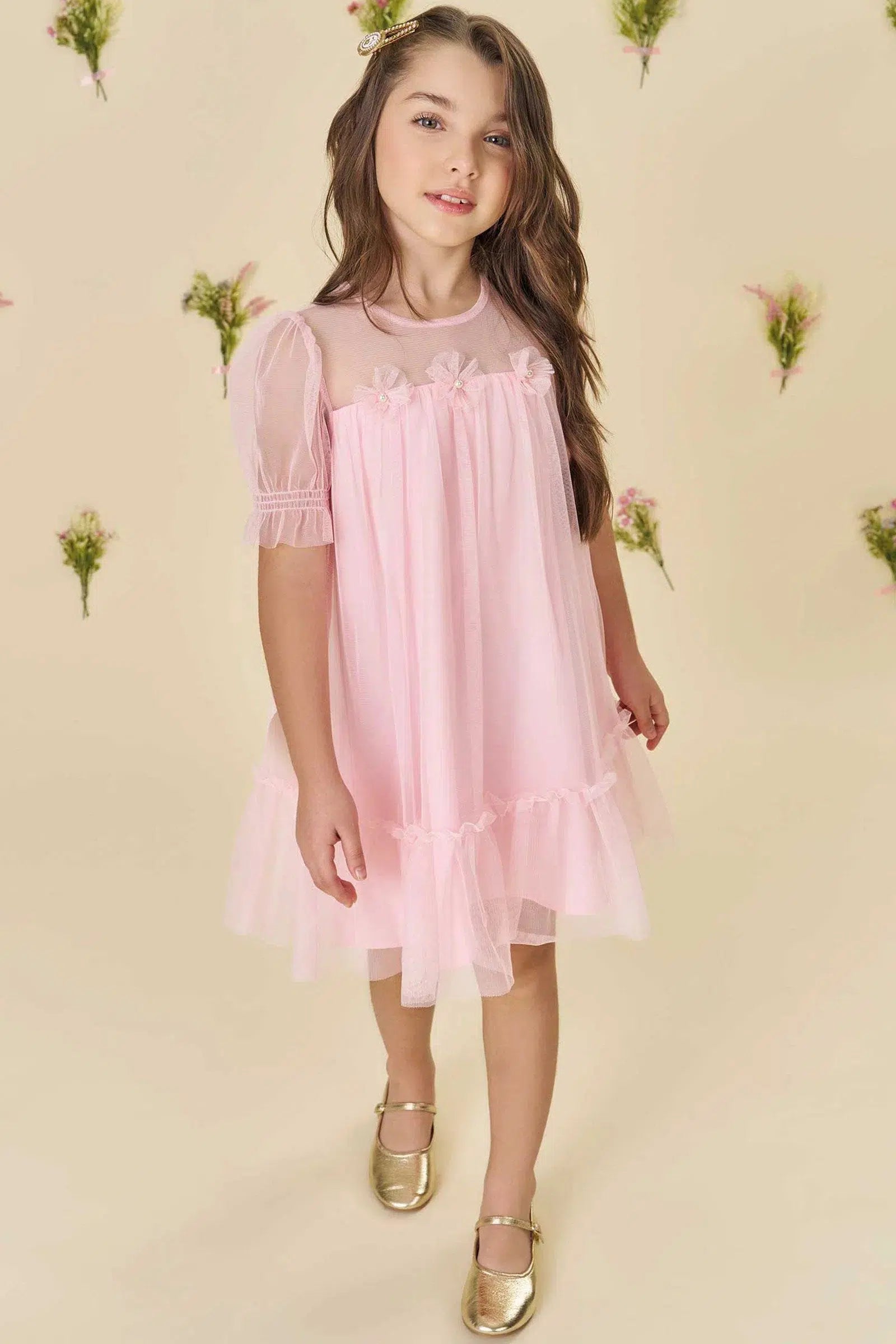 Vestido em Tule 81780 Infanti