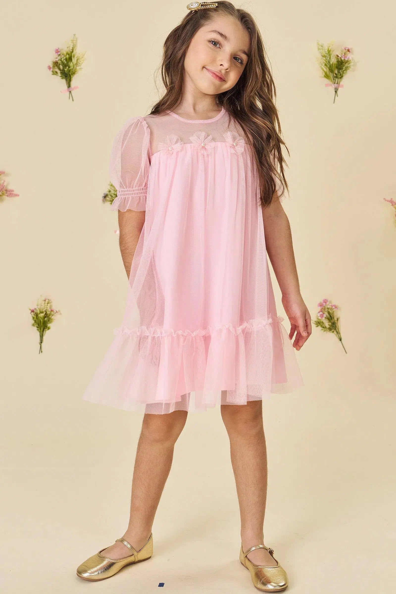 Vestido em Tule 81780 Infanti