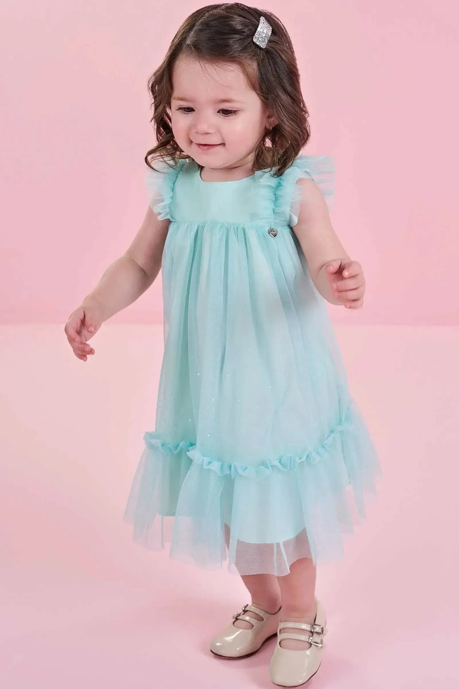 Vestido em Tule 83639 Infanti Bebê Menina