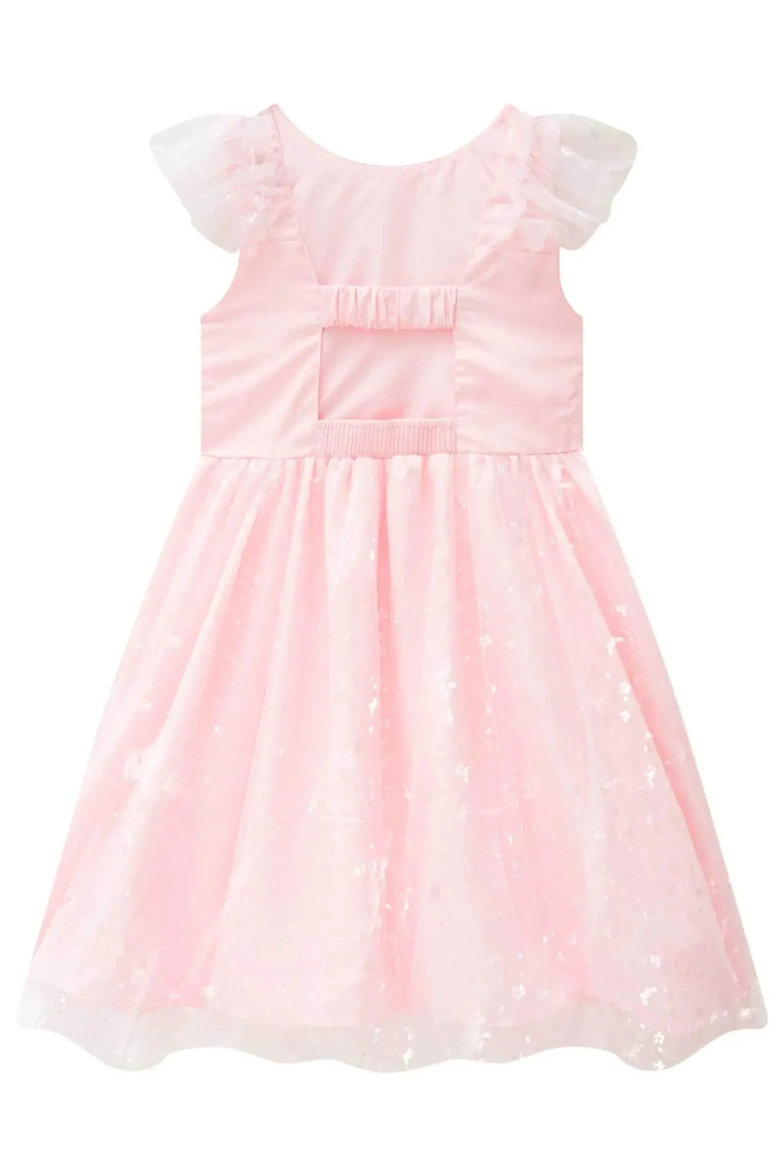 Vestido em Tule Borboleta 87184 Infanti Infantil Menina