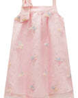 Vestido em Tule Bordado Borboleta 98792 Infanti Infantil Menina