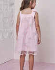 Vestido em Tule Bordado Borboleta 98792 Infanti Infantil Menina
