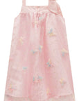 Vestido em Tule Bordado Borboleta 98792 Infanti Infantil Menina