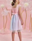 Vestido em Tule Bordado Garden 83696 Infanti Infantil Menina