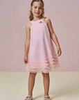 Vestido em Tule com Elastano 97160 Infanti Infantil Menina