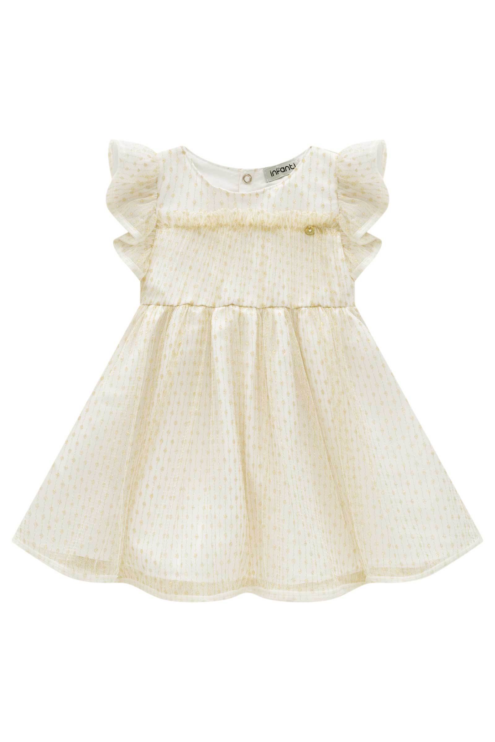 Vestido em Tule Dots 77583 Infanti