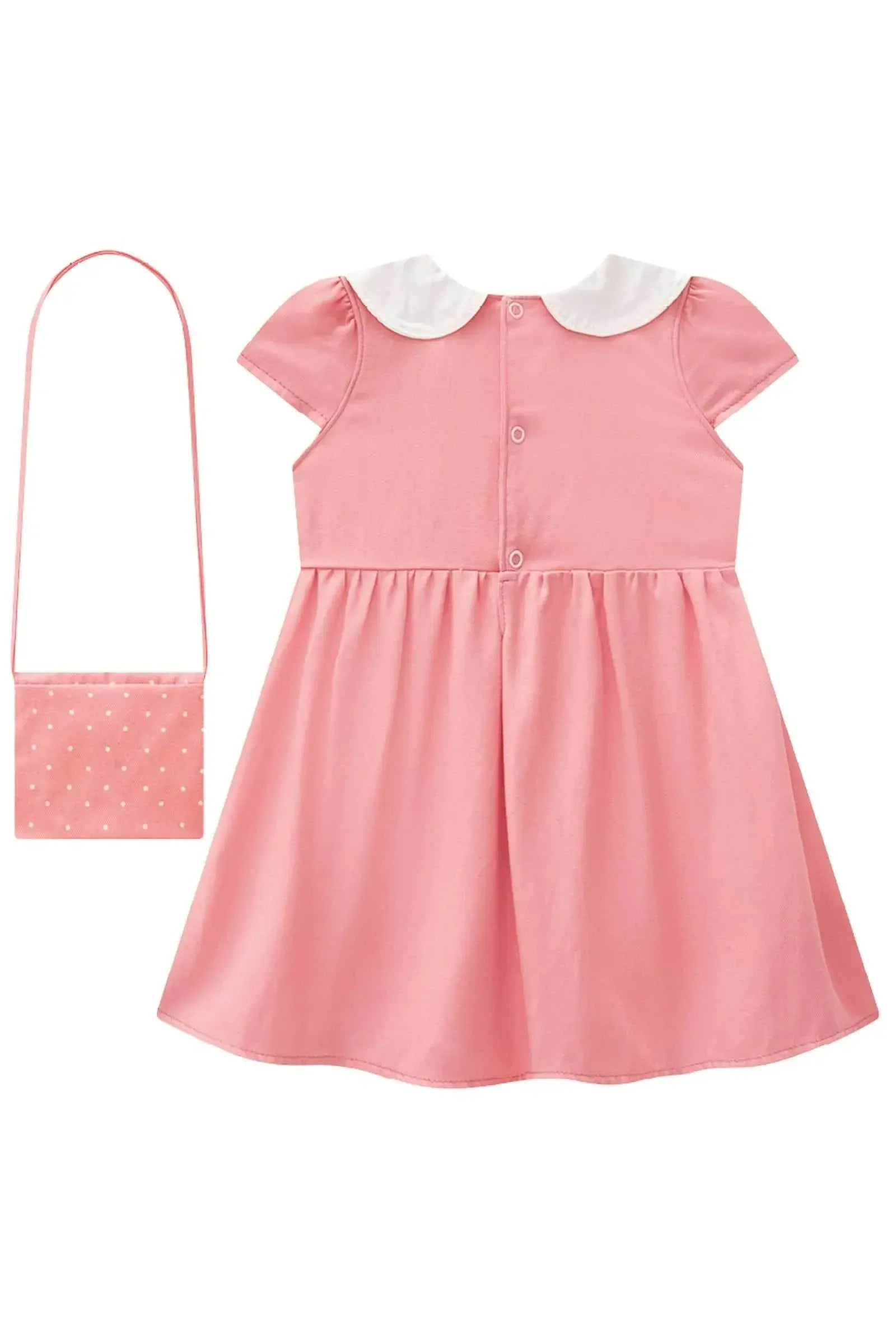 Vestido em Twill Rayon (acompanha Bolsa) 87110 Infanti Bebê Menina
