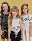 Vestido em Visco Twill 82926 Infanti Infantil Menina