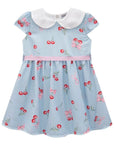 Vestido em Visco Twill 83591 Infanti Bebê Menina