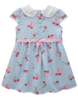 Vestido em Visco Twill 83591 Infanti Bebê Menina