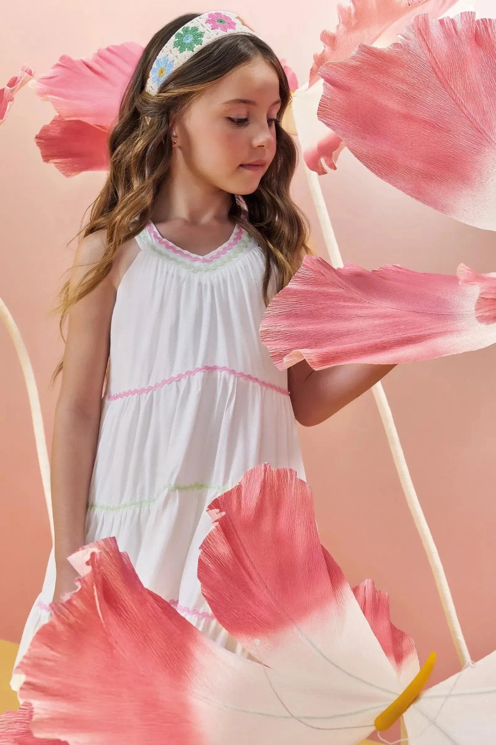 Vestido em Viscose 82962 Infanti Infantil Menina