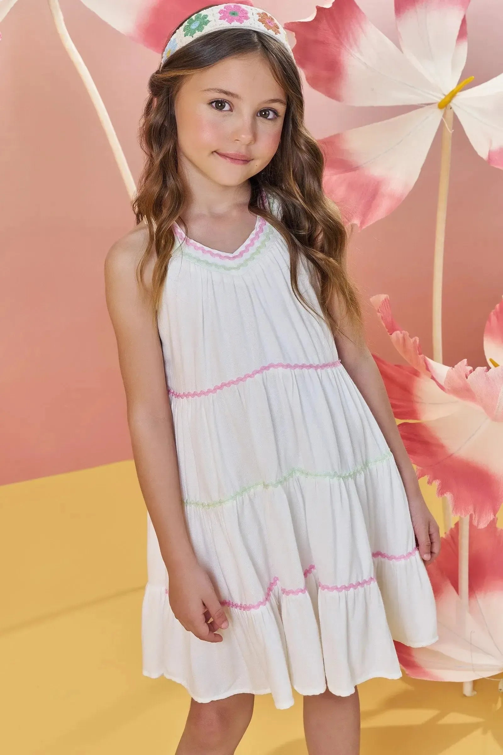 Vestido em Viscose 82962 Infanti Infantil Menina