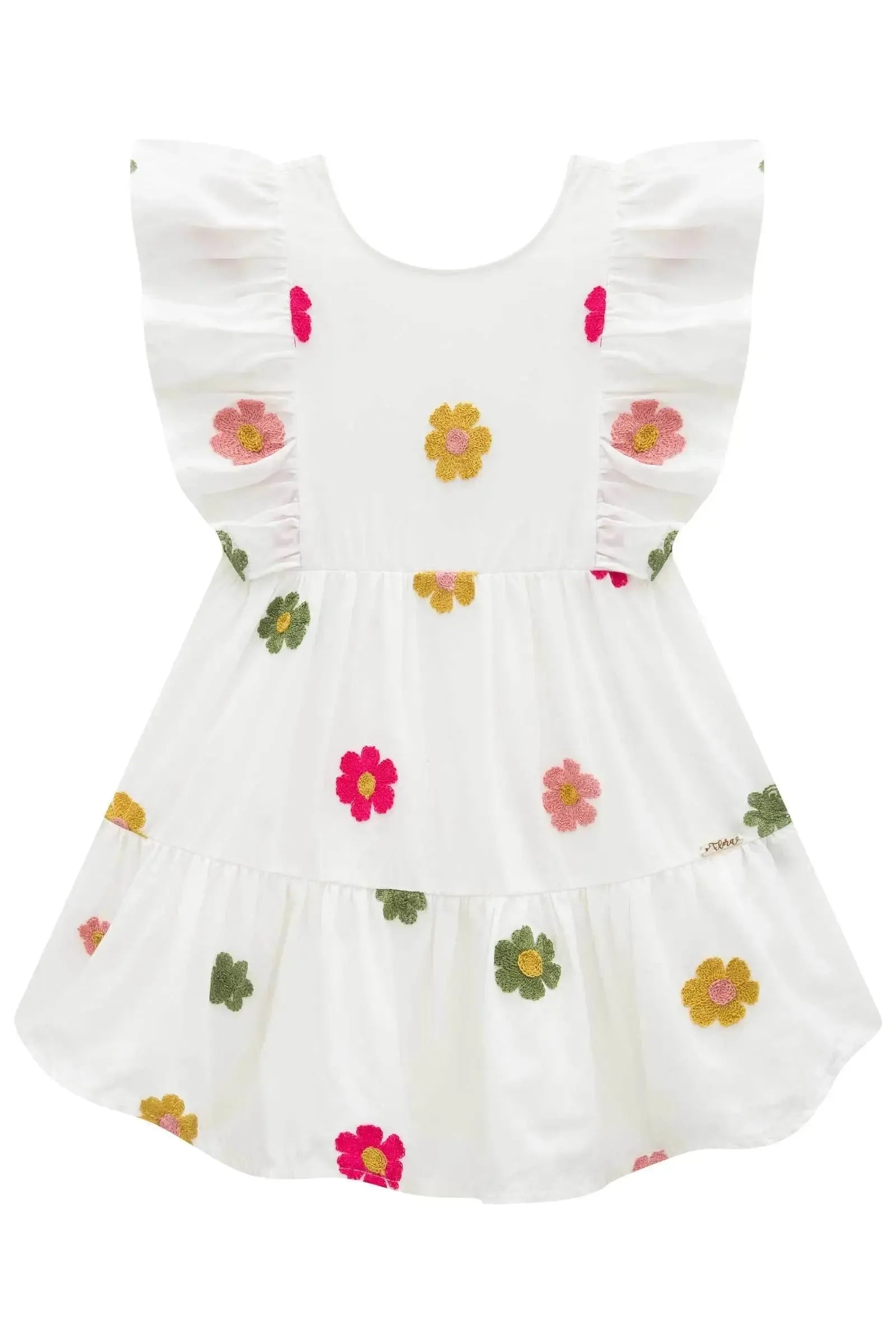 Vestido em Viscose Bordado 96581 Infanti Infantil Menina