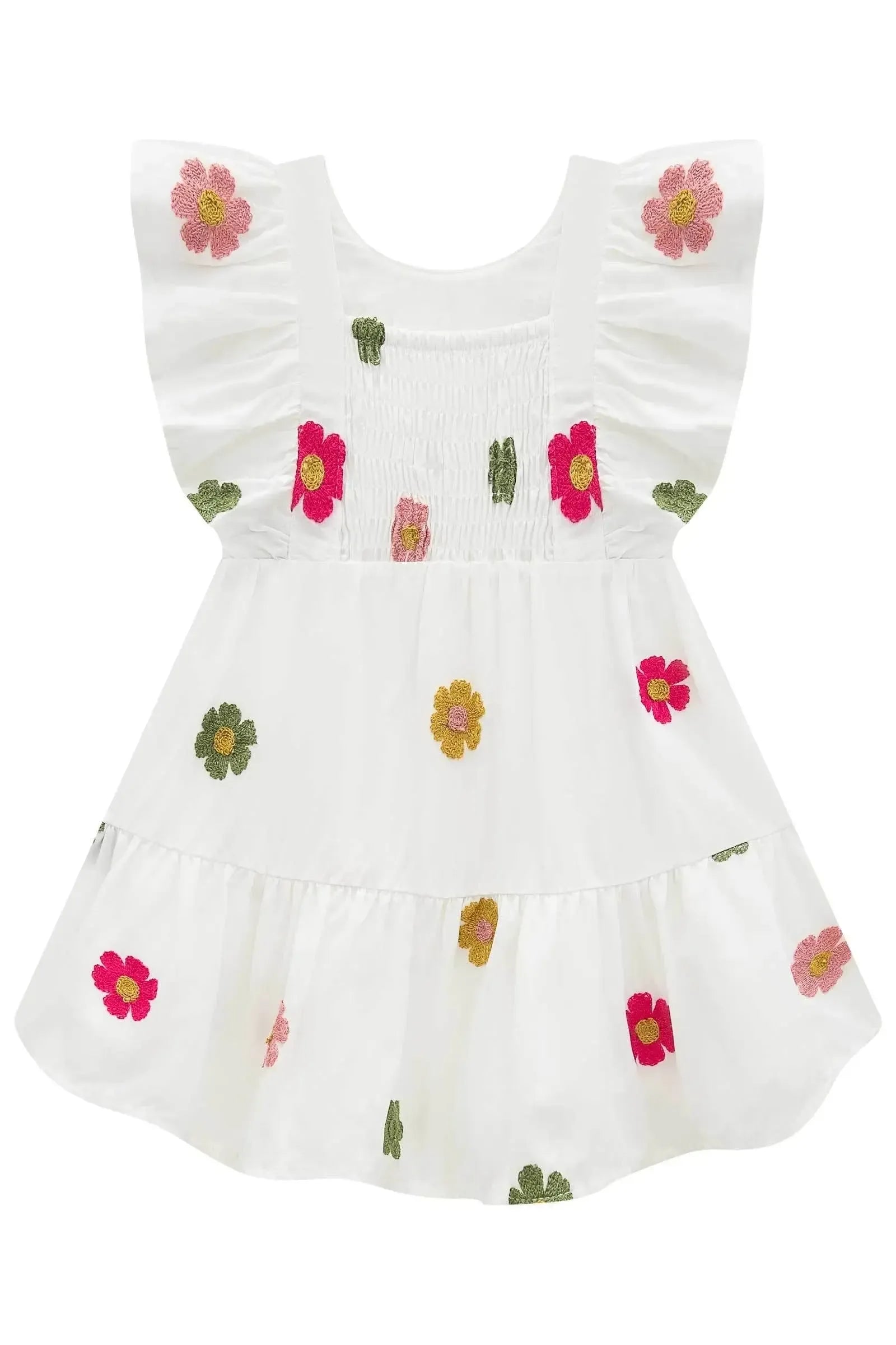 Vestido em Viscose Bordado 96581 Infanti Infantil Menina