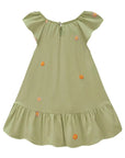 Vestido em Viscose Bordado Flores 83153 Infanti Bebê Menina