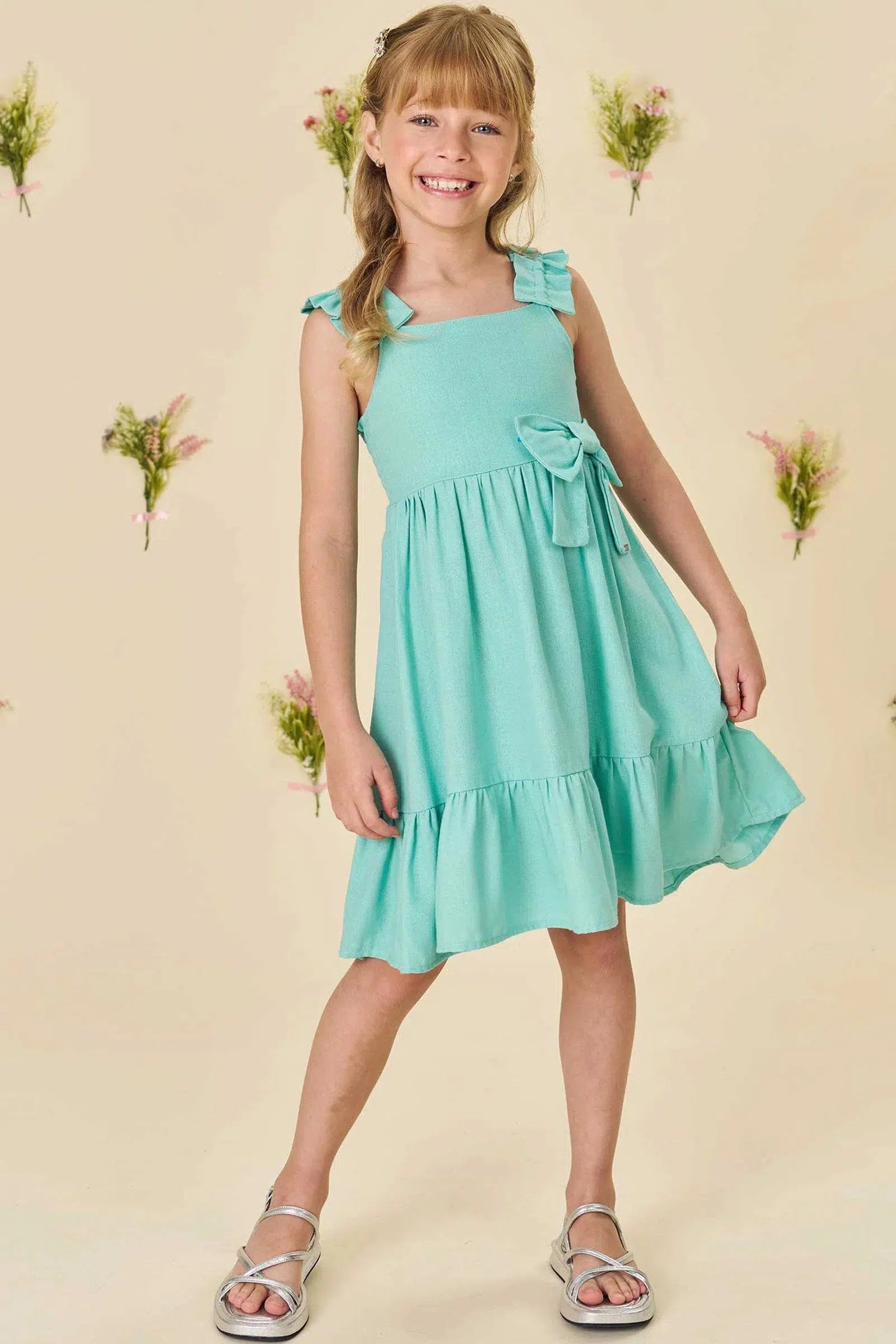 Vestido em Viscose Linho 81546 Infanti