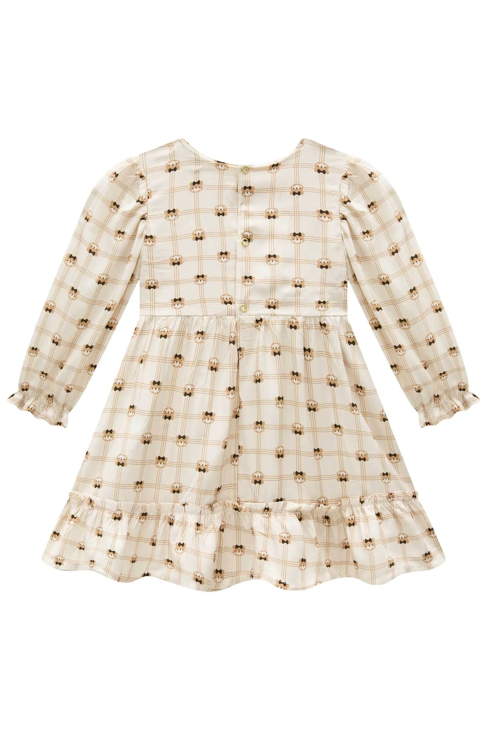 Vestido em Viscose Sarjada 89867 Infanti Bebê Menina