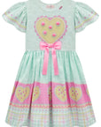 Vestido Junino Encantador em Malha Power e Nylon 97815 Kukiê Infantil Menina