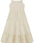 Vestido Midi em Blend de Linho Bordado 96495 Infanti Infantil Menina