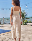 Vestido Midi em Blend de Linho Bordado 96495 Infanti Infantil Menina