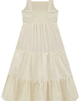 Vestido Midi em Blend de Linho Bordado 96495 Infanti Infantil Menina