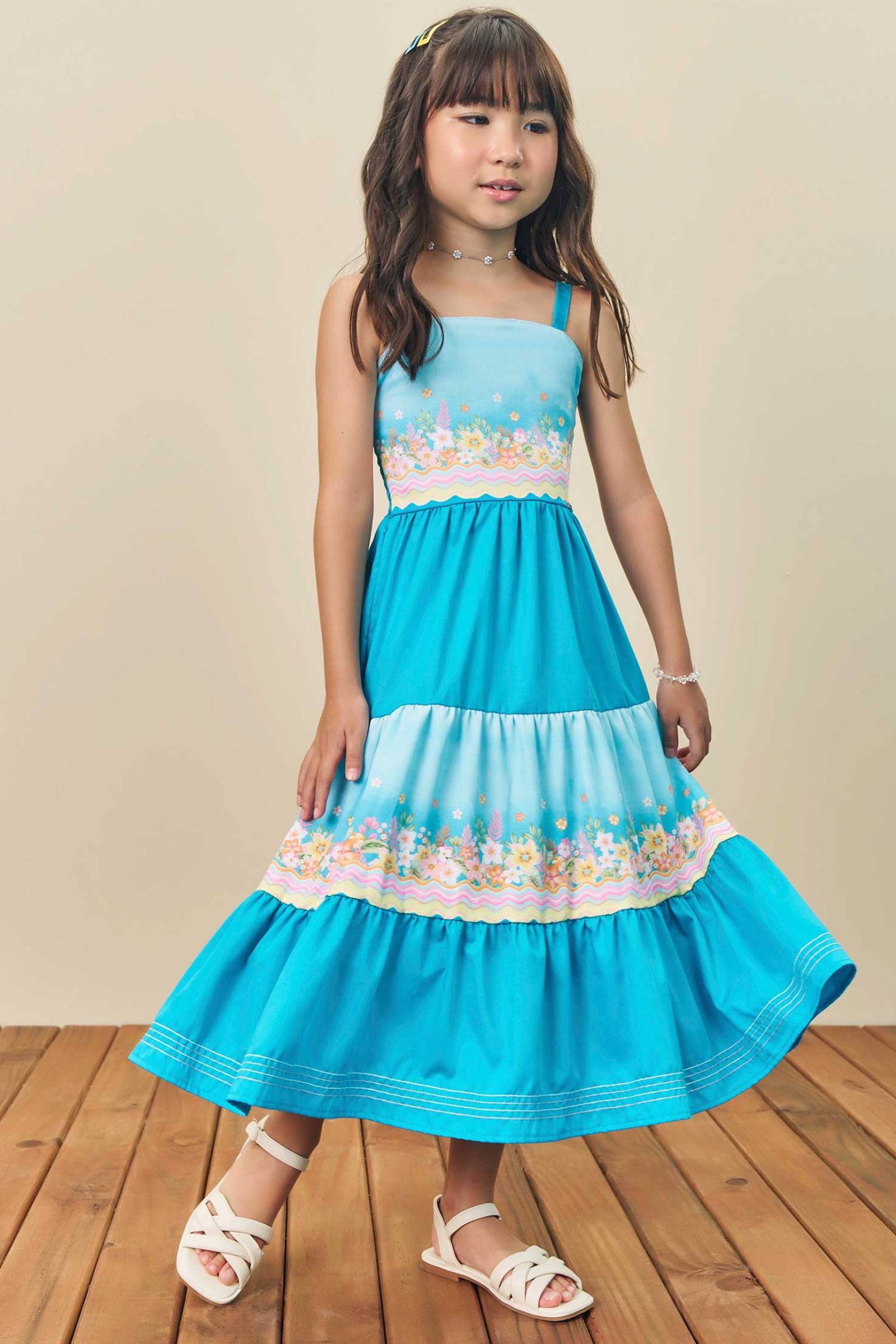 Vestido Midi em Tecido Glow 78893 Infanti