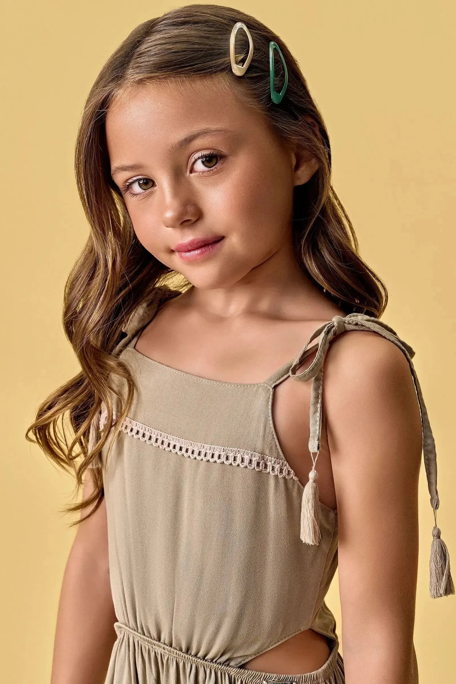 Vestido Midi em Viscose Lírio 88168 Infanti Infantil Menina