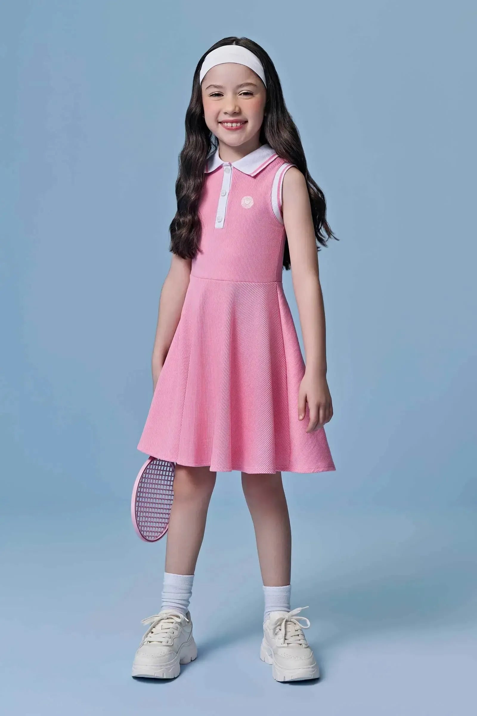 Vestido Polo em Soft Line 94637 Infanti Infantil Menina